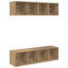 Set comodă TV 2 pcs stejar artizanal 37 x 37 x 142.5 cm - WALTI WALTI