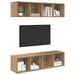 Set comodă TV 2 pcs stejar artizanal 37 x 37 x 142.5 cm - WALTI WALTI