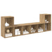 Set comodă TV cu raft 4 pcs Stejar artisanal 72 x 35 x 36.5 cm - WALTI WALTI