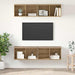 Set comodă TV Pe perete 4 pcs Stejar Artizanal 37 x 37 x 72 cm - WALTI WALTI
