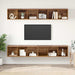 Dulap pentru TV pe Perete 4 pcs Lemn vechi 37 x 37 x 107.5 cm - WALTI WALTI