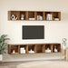Dulap pentru TV pe Perete 4 pcs Lemn vechi 37 x 37 x 107.5 cm - WALTI WALTI