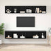 Dulap pentru TV pe Perete 4 pcs Stejar negru 37 x 37 x 107.5 cm - WALTI WALTI