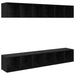 Dulap pentru TV pe Perete 4 pcs Stejar negru 37 x 37 x 107.5 cm - WALTI WALTI