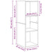 Dulap pentru TV pe Perete 4 pcs Stejar negru 37 x 37 x 107.5 cm - WALTI WALTI