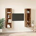 Set comodă TV 2 pcs Maro 37 x 37 x 142.5 cm Lemn compozit - WALTI WALTI