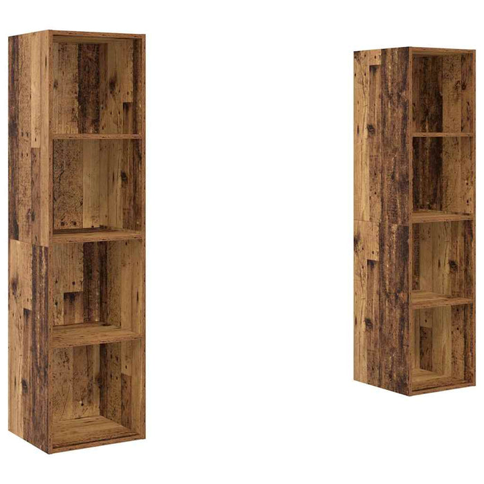Set comodă TV 2 pcs Maro 37 x 37 x 142.5 cm Lemn compozit - WALTI WALTI