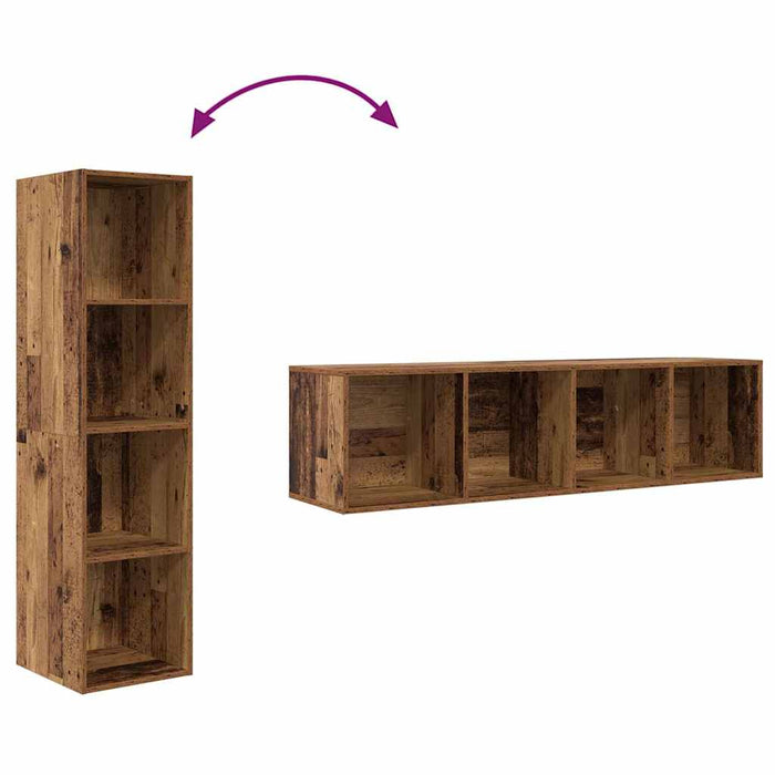 Set comodă TV 2 pcs Maro 37 x 37 x 142.5 cm Lemn compozit - WALTI WALTI