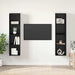 Set comodă TV 2 pcs Negru 37 x 37 x 142.5 cm Lemn compozit - WALTI WALTI