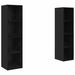 Set comodă TV 2 pcs Negru 37 x 37 x 142.5 cm Lemn compozit - WALTI WALTI