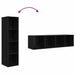 Set comodă TV 2 pcs Negru 37 x 37 x 142.5 cm Lemn compozit - WALTI WALTI