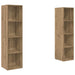Set comodă TV 2 pcs Maro 37 x 37 x 142.5 cm Lemn compozit - WALTI WALTI