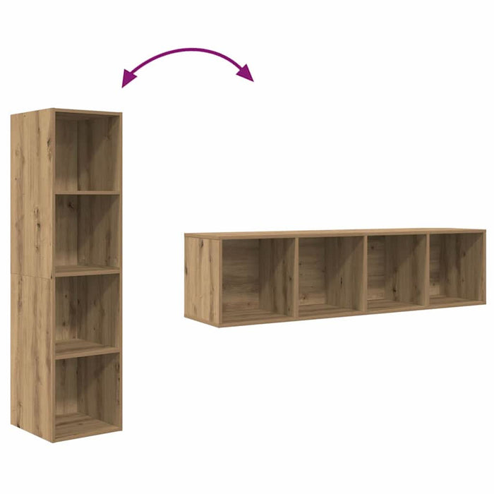 Set comodă TV 2 pcs Maro 37 x 37 x 142.5 cm Lemn compozit - WALTI WALTI