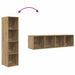 Set comodă TV 2 pcs Maro 37 x 37 x 142.5 cm Lemn compozit - WALTI WALTI