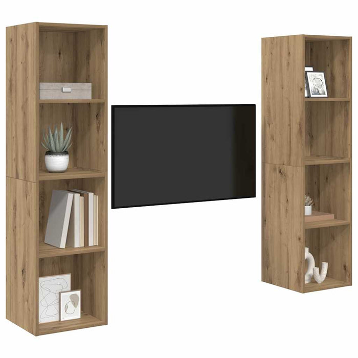Set comodă TV 2 pcs Maro 37 x 37 x 142.5 cm Lemn compozit - WALTI WALTI