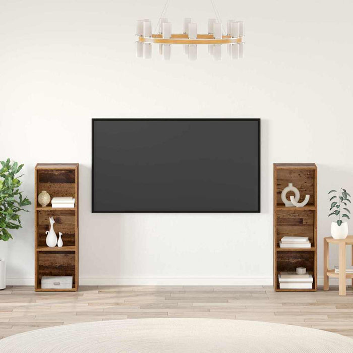 Set comodă TV 2 pcs Lemn vechi 107 x 35 x 37 cm Lemn compozit - WALTI WALTI