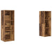 Set comodă TV 2 pcs Lemn vechi 107 x 35 x 37 cm Lemn compozit - WALTI WALTI