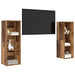 Set comodă TV 2 pcs Lemn vechi 107 x 35 x 37 cm Lemn compozit - WALTI WALTI