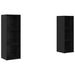 Set comodă TV 2 pcs Stejar negru 107 x 35 x 37 cm Lemn compozit - WALTI WALTI