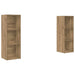Set comodă TV cu raft 2 pcs Stejar artisanal 107 x 35 x 37 cm - WALTI WALTI