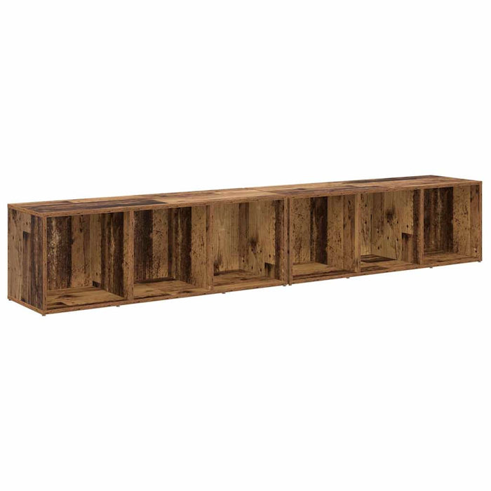 Set comodă TV 2 pcs Lemn Vechi 37 x 35 x 107cm Lemn compozit - WALTI WALTI
