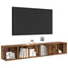Set comodă TV 2 pcs Lemn Vechi 37 x 35 x 107cm Lemn compozit - WALTI WALTI