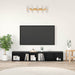 Set comodă TV 2 pcs Stejar Negru 37 x 35 x 107cm Lemn compozit - WALTI WALTI