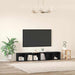 Set comodă TV 2 pcs Stejar Negru 37 x 35 x 107cm Lemn compozit - WALTI WALTI