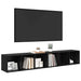 Set comodă TV 2 pcs Stejar Negru 37 x 35 x 107cm Lemn compozit - WALTI WALTI