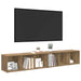 Set comodă TV Pe perete 2 pcs Stejar Artizanal 37 x 35 x 107cm - WALTI WALTI