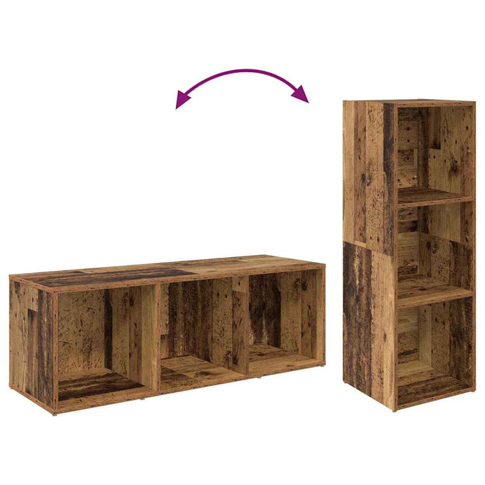 Cabinet TV 3 pcs Lemn vechi 37 x 35 x 107.5 cm Lemn stratificat - WALTI WALTI