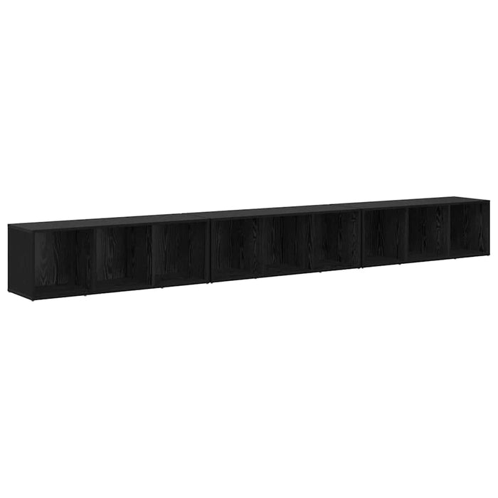 Cabinet TV 3 pcs Stejar negru 37 x 35 x 107.5 cm - WALTI WALTI