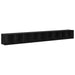 Cabinet TV 3 pcs Stejar negru 37 x 35 x 107.5 cm - WALTI WALTI