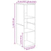 Cabinet TV 3 pcs Stejar negru 37 x 35 x 107.5 cm - WALTI WALTI