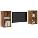 Dulap pentru TV pe Perete 2 pcs Lemn vechi 37 x 37 x 72 cm - WALTI WALTI