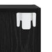 Dulap pentru TV pe Perete 2 pcs Stejar negru 37 x 37 x 72 cm - WALTI WALTI