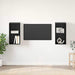 Dulap pentru TV pe Perete 2 pcs Stejar negru 37 x 37 x 72 cm - WALTI WALTI