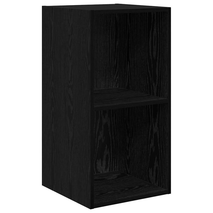 Dulap pentru TV pe Perete 2 pcs Stejar negru 37 x 37 x 72 cm - WALTI WALTI
