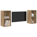 Dulap pentru TV pe Perete 2 pcs Stejar artisanal - WALTI WALTI