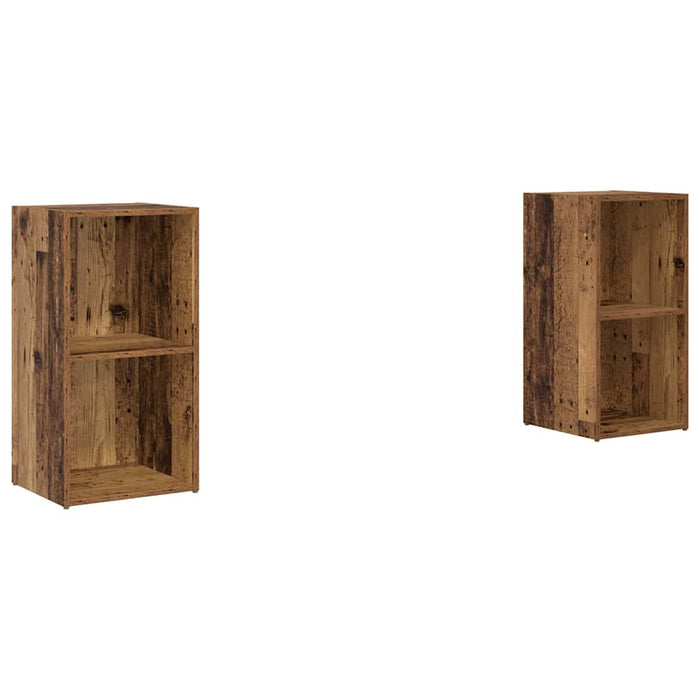Set comodă TV 2 pcs Lemn vechi 72 x 35 x 36.5 cm Lemn compozit - WALTI WALTI