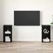Set comodă TV cu raft 2 pcs Stejar negru 72 x 35 x 36.5 cm - WALTI WALTI