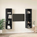 Dulap pentru TV pe Perete 4 pcs Stejar negru 37 x 37 x 72 cm - WALTI WALTI