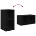 Dulap pentru TV pe Perete 4 pcs Stejar negru 37 x 37 x 72 cm - WALTI WALTI