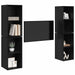 Dulap pentru TV pe Perete 4 pcs Stejar negru 37 x 37 x 72 cm - WALTI WALTI