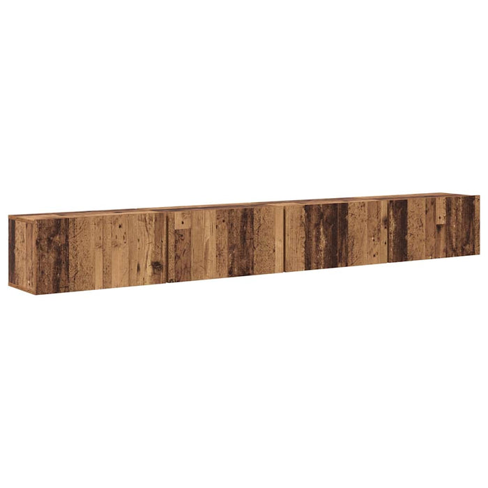 Set comodă TV 4 pcs Lemn Vechi 60 x 30 x 30 cm Lemn compozit - WALTI WALTI