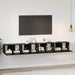 Set comodă TV 4 pcs Stejar Negru 60 x 30 x 30 cm Lemn compozit - WALTI WALTI