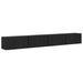 Set comodă TV 4 pcs Stejar Negru 60 x 30 x 30 cm Lemn compozit - WALTI WALTI
