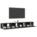 Set comodă TV 4 pcs Stejar Negru 60 x 30 x 30 cm Lemn compozit - WALTI WALTI