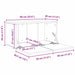 Set comodă TV 4 pcs Stejar Negru 60 x 30 x 30 cm Lemn compozit - WALTI WALTI