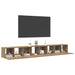 Set comodă TV Pe perete 4 pcs Stejar Artizanal 60 x 30 x 30 cm - WALTI WALTI